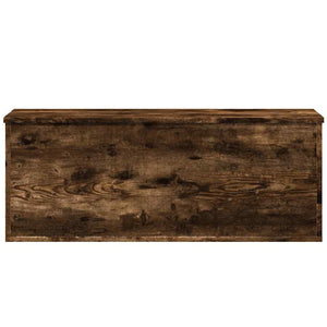 vidaXL Coffre chêne fumé 90x35x35 cm Bois d'ingénierie