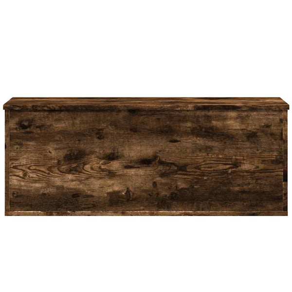 vidaXL Coffre chêne fumé 90x35x35 cm Bois d'ingénierie