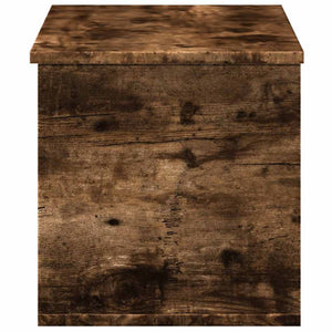 vidaXL Coffre chêne fumé 90x35x35 cm Bois d'ingénierie