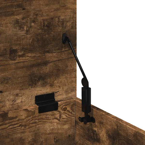 vidaXL Coffre chêne fumé 90x35x35 cm Bois d'ingénierie
