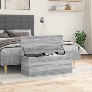Truhe Grau Sonoma 90x35x35 cm