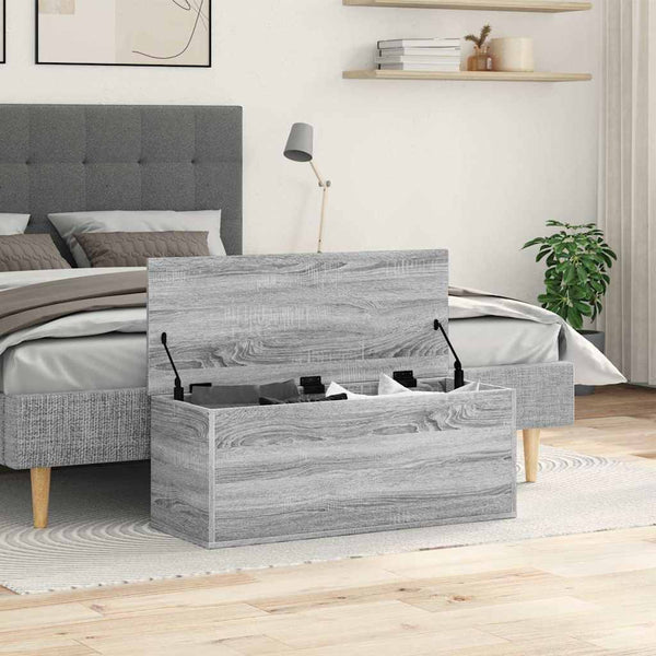 Truhe Grau Sonoma 90x35x35 cm