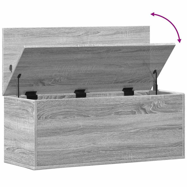 Truhe Grau Sonoma 90x35x35 cm