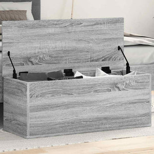 Truhe Grau Sonoma 90x35x35 cm