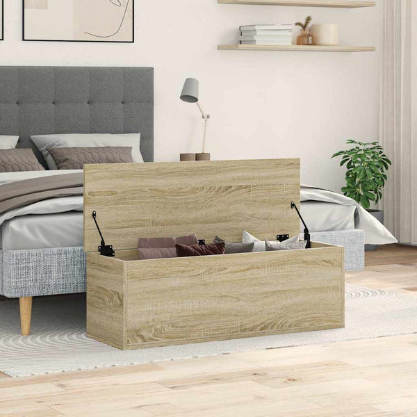 Truhe Sonoma-Eiche 102x35x35 cm