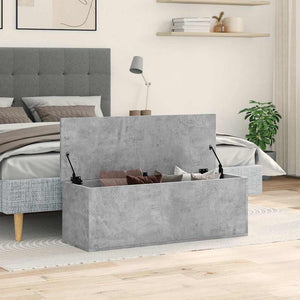 Truhe Betongrau 102x35x35 cm