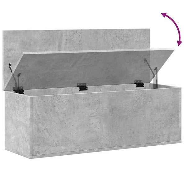 Truhe Betongrau 102x35x35 cm
