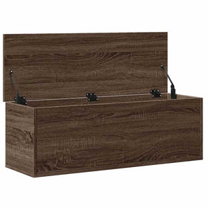 Truhe Braun Eichenoptik 102x35x35 cm