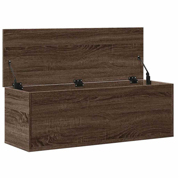Truhe Braun Eichenoptik 102x35x35 cm