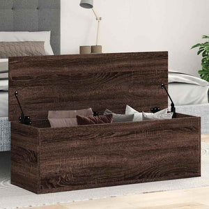 Truhe Braun Eichenoptik 102x35x35 cm