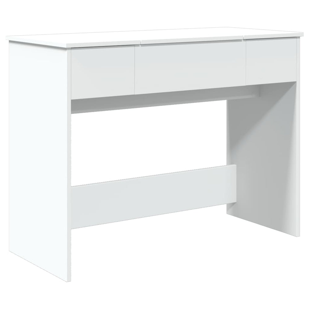Schminktisch mit Spiegel, Weiß, 100 cm