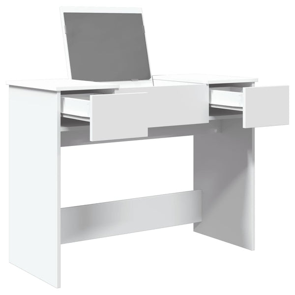 Schminktisch mit Spiegel, Weiß, 100 cm