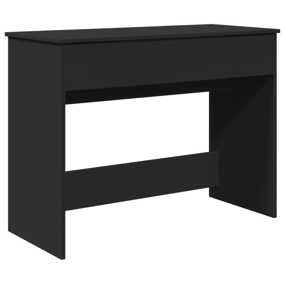 Schminktisch mit Spiegel Schwarz 100cm