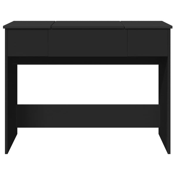 Schminktisch mit Spiegel Schwarz 100cm