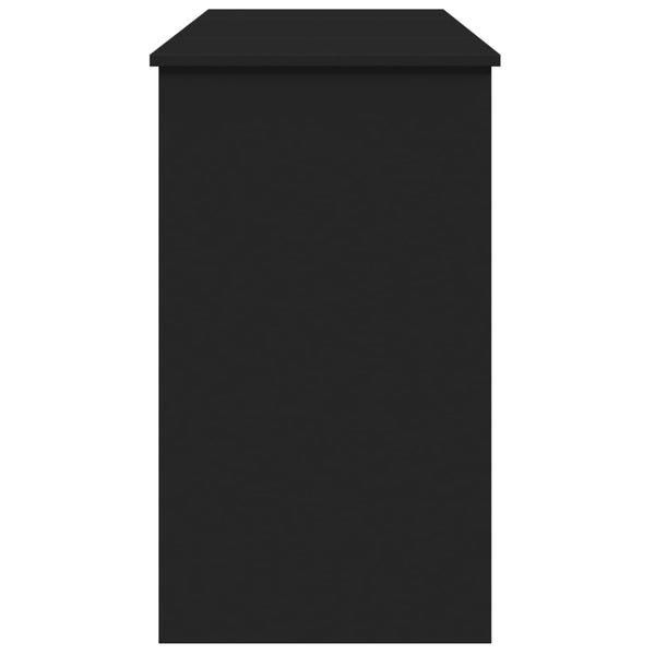 Schminktisch mit Spiegel Schwarz 100cm