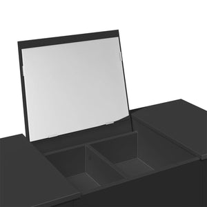 Schminktisch mit Spiegel Schwarz 100cm
