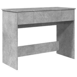 Schminktisch mit Spiegel Betongrau 100x45 cm