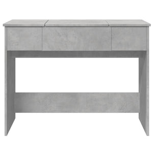 Schminktisch mit Spiegel Betongrau 100x45 cm