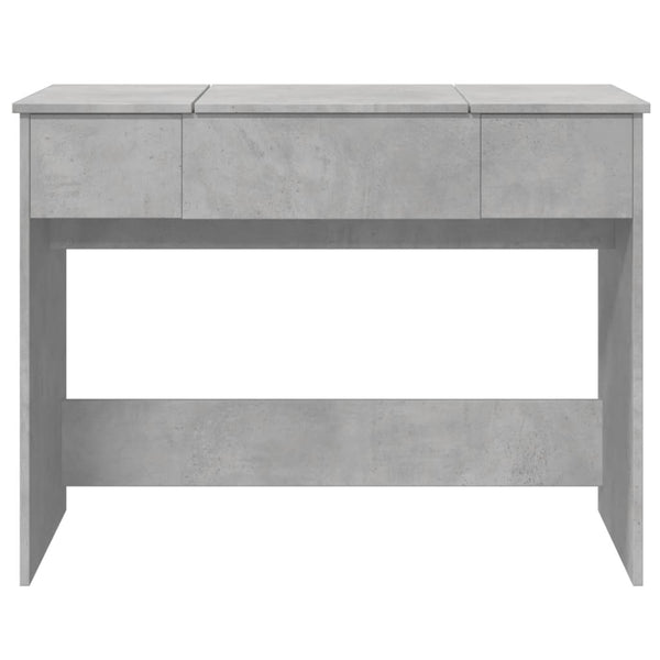 Schminktisch mit Spiegel Betongrau 100x45 cm