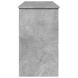 Schminktisch mit Spiegel Betongrau 100x45 cm
