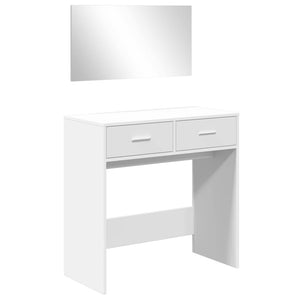 Schminktisch mit Spiegel, Weiß, 80 cm