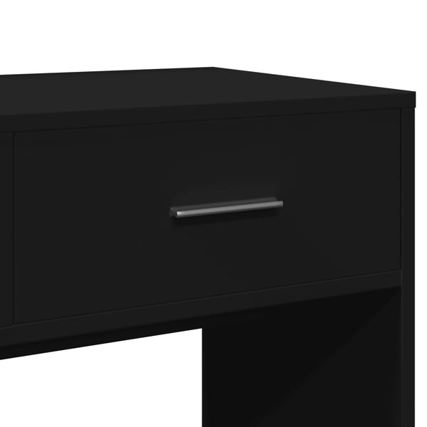 Schminktisch mit Spiegel, Schwarz, 80 cm