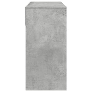 Schminktisch mit Spiegel, Betongrau, 80 cm