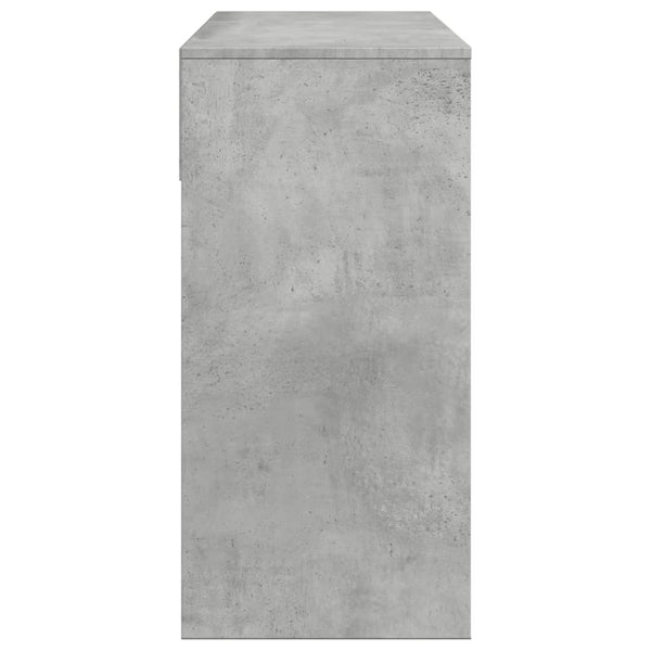 Schminktisch mit Spiegel, Betongrau, 80 cm