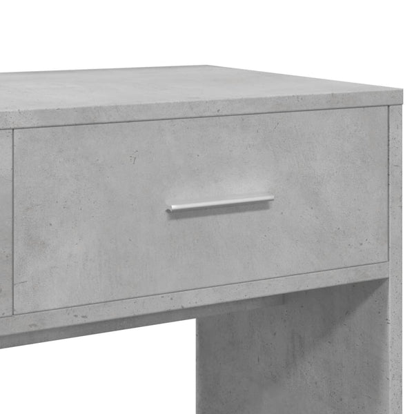 Schminktisch mit Spiegel, Betongrau, 80 cm