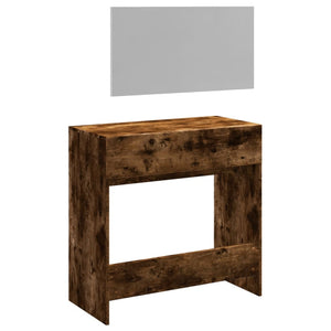 Schminktisch mit Spiegel Räuchereiche 80cm