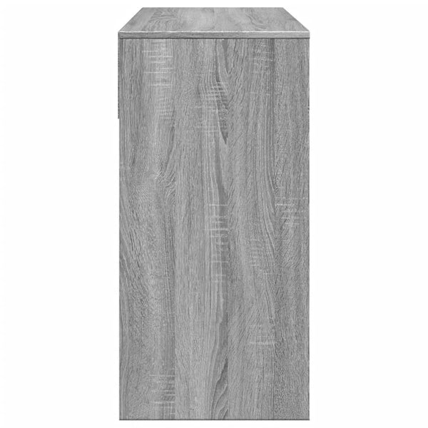 Schminktisch mit Spiegel Grau 80x39x80 cm