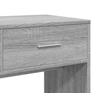 Schminktisch mit Spiegel Grau 80x39x80 cm