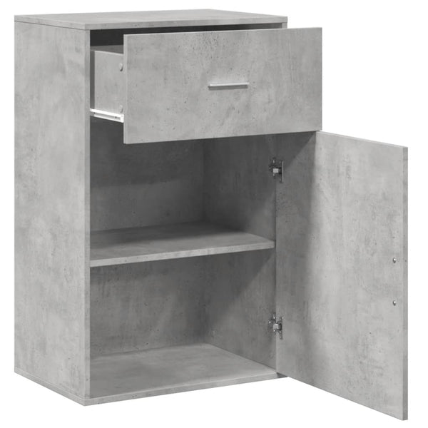 Betongrauer Beistellschrank 56,5x90 cm