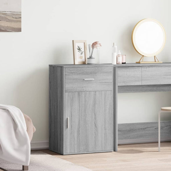 Grauer Beistellschrank Sonoma, 56,5x90 cm