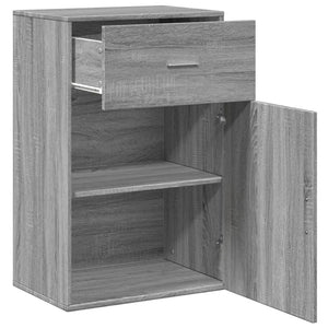 Grauer Beistellschrank Sonoma, 56,5x90 cm