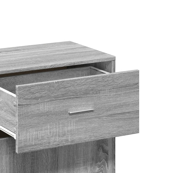 Grauer Beistellschrank Sonoma, 56,5x90 cm