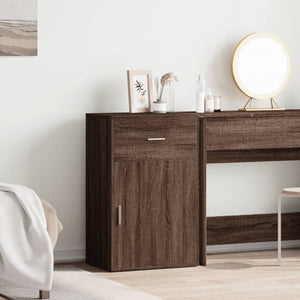 Beistellschrank Braun Eichen-Optik 56,5x39x90 cm