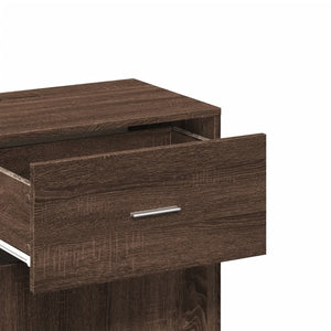 Beistellschrank Braun Eichen-Optik 56,5x39x90 cm