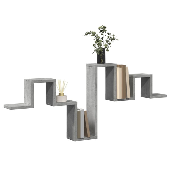 Wandregal Betongrau 104,5 cm