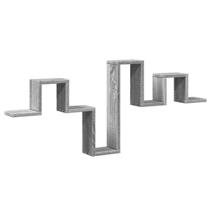 Graues Wandregal Sonoma, 104,5 cm