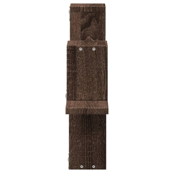 Wandregal Braun Eichenoptik, 104,5 cm