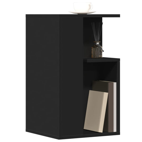 Schwarzer Beistelltisch 35x35x60 cm