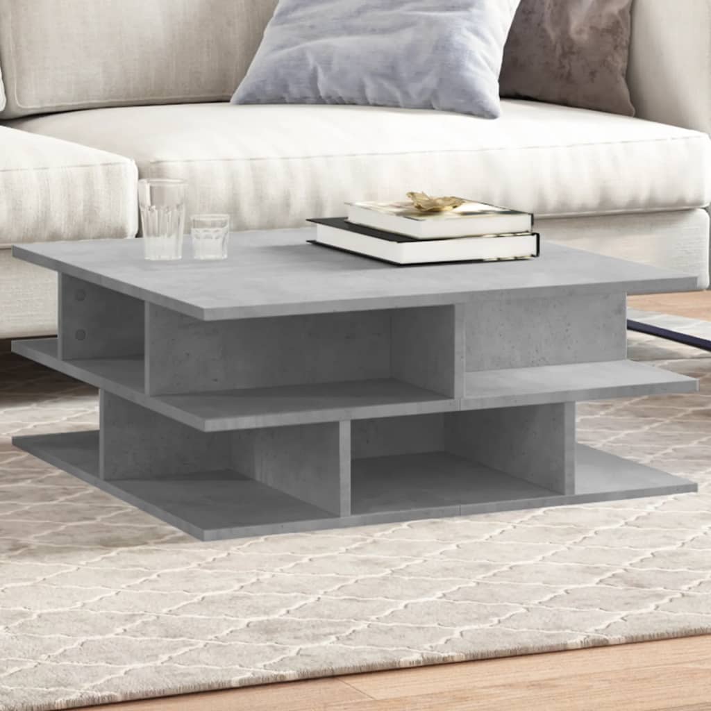 Betongrauer Couchtisch 70x70 cm