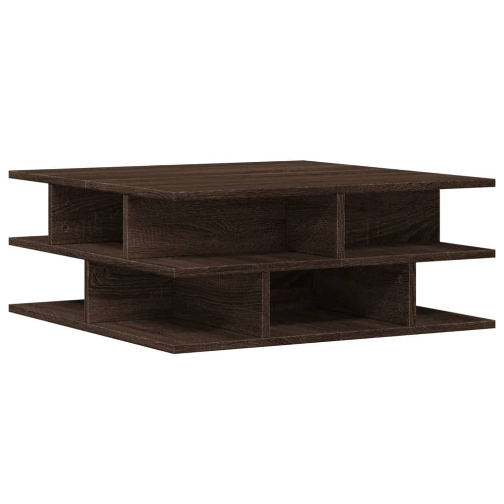 vidaXL Coffee Table Brown Oak-look 70x70x29 cm Engineered Wood
