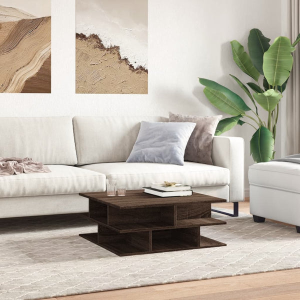 Couchtisch Braun Eichenoptik 70x70 cm