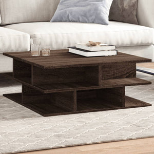Couchtisch Braun Eichenoptik 70x70 cm