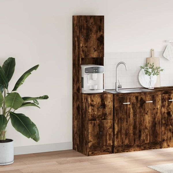Küchenschrank Räuchereiche 35x50x180 cm