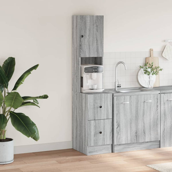 Küchenschrank Grau Sonoma 35x50x180 cm