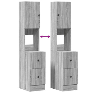 Küchenschrank Grau Sonoma 35x50x180 cm