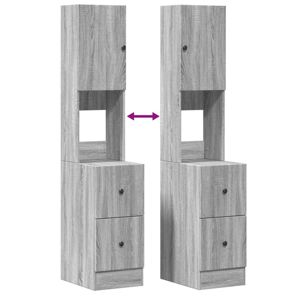 Küchenschrank Grau Sonoma 35x50x180 cm